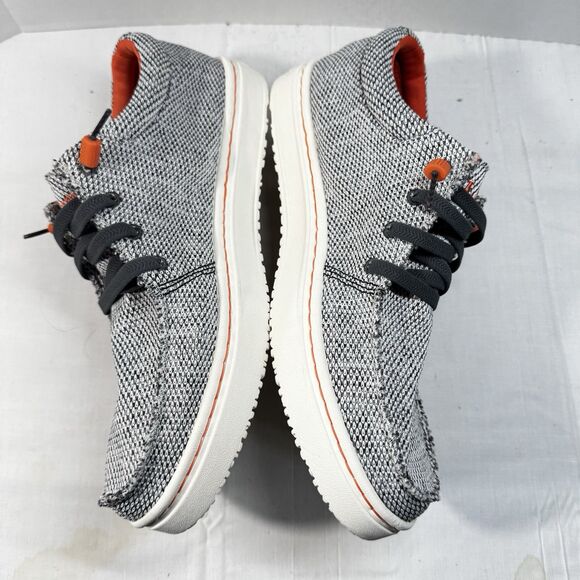 LL Bean Men's Higgins Beach 4-Eye Slip-On Shoes Size 8 Medium Gray Comfort Beach - Picture 10 of 13